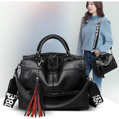 Hot Vintage Leather Tassels Luxury Handbags Women Bags Designer Handbags High Quality Ladies Hand Shoulder Bags For Women 2020