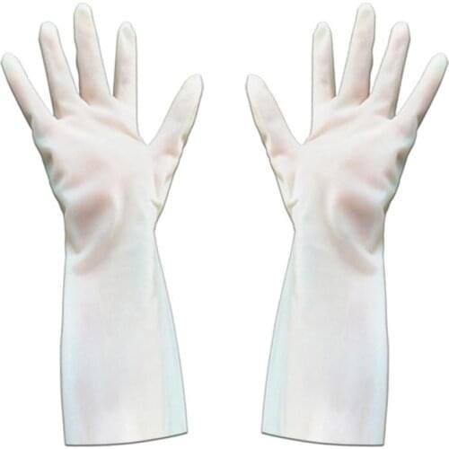 1 Pair Dish Washing No-slip Gloves Nitrile Puncture Resistant Gloves Kitchen Cleaning Washing Clothes Housework Gloves