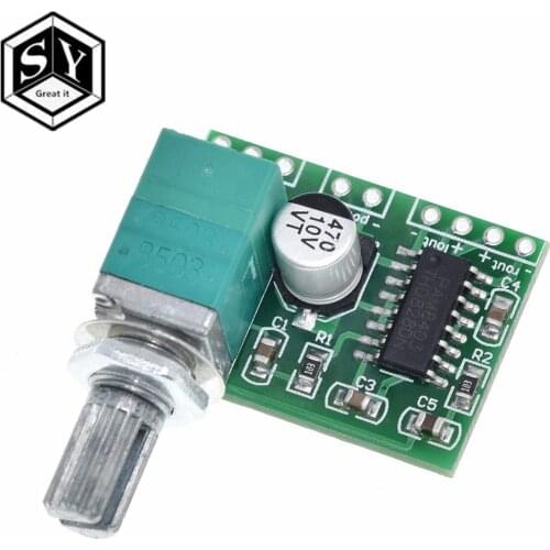 1PCS Great IT PAM8403 mini 5V digital amplifier board with switch potentiometer can be USB powered GF1002