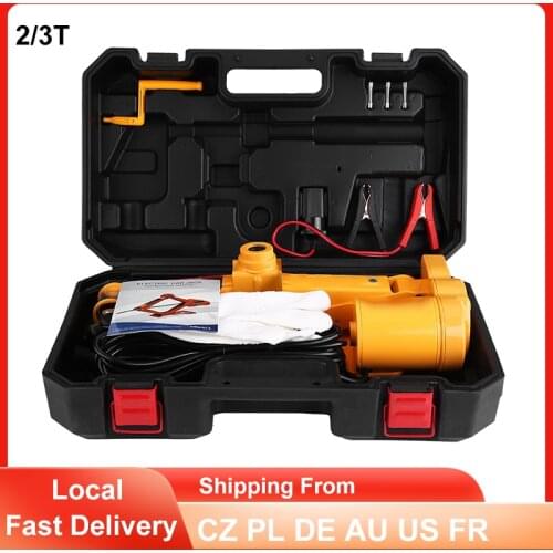 2/3T Car Electric Jack Lifting Tool Set DC 12V SUV Van Garage Emergency Equipment Automotive Electric Jack Lifting Tools