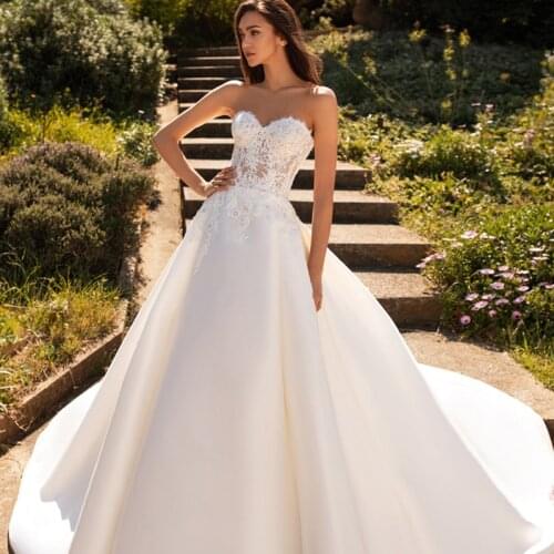 2020 new bride wedding dress white tube top ribbon wedding dress waist sexy backless wedding dress