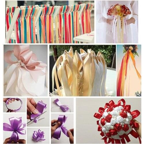 25yards/Roll (22 meters) Satin Ribbons for Wedding Birthday Party Gift Wrapping Christmas Halloween Festival DIY Crafts Ribbon