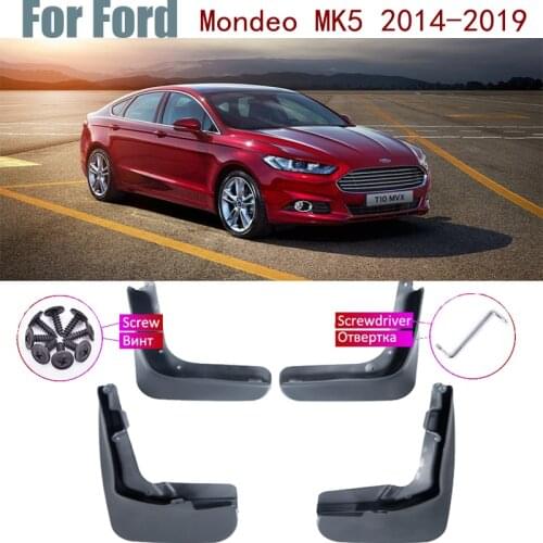 4x Mudguards Fender Styling Accessories Mud Guard Flap Splash Protection For Ford Mondeo MK5/Fusion 2014-2019 (CD391)Car Mudflap