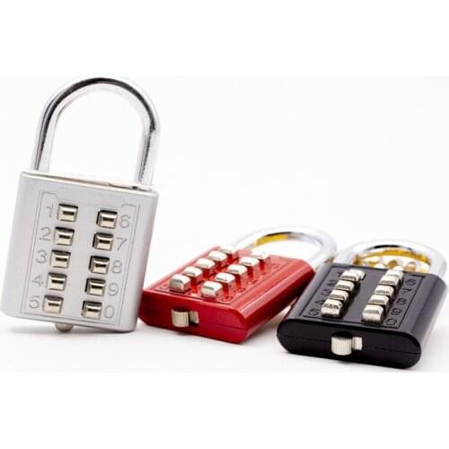 8 Digit Button Combination Padlock Digit Push Password Lock for Locker Drawer Cabinet Door Security Hardware Tool