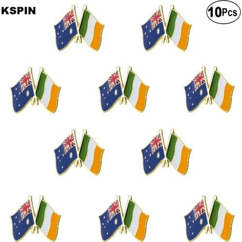 Australia Ireland Lapel Pin Flag badge Brooch Pins Badges 10Pcs a Lot