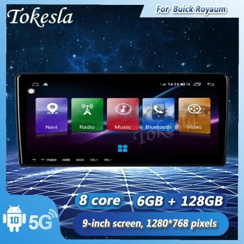 Tokesla Android 11 Car Radio Audio 2 din Intelligent System Central Multimedia player Screen bluetooth For Buick Royaum Holden