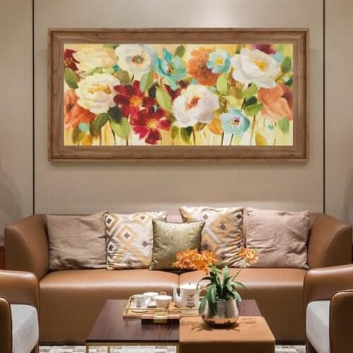 BALLEAY ART Abstract Canvas Painting For Living Room Oil Painting Flowers Pictures Wall Art Decor Cuadros Posters and Prints