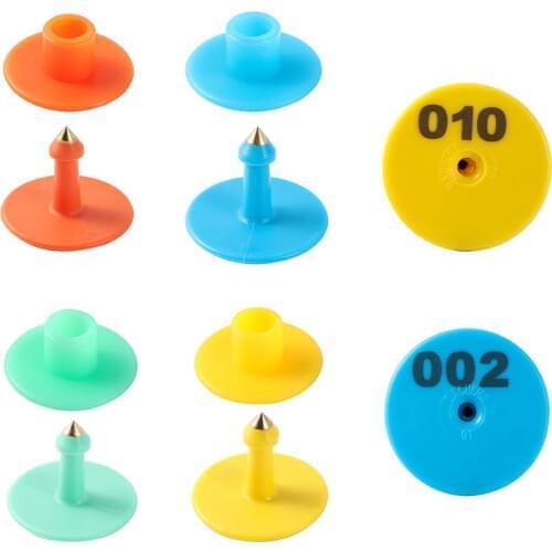 Anti-shedding With The Word Round Swine And Sheep Ear Label Brand Veterinary Sheep Sows Ear Tag Rabbit Ear Signage 100 pcs