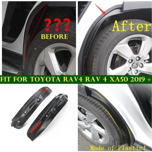 Rear Wheel Eyebrow Eyelid Fender Arch Mud Mudguard Anti-scratch Protection Cover Trim Fit For TOYOTA RAV4 RAV 4 XA50 2019 - 2021