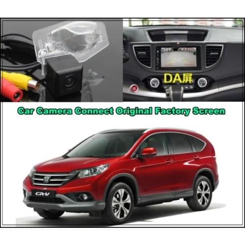 For Honda CRV CR V CR-V 2012 ~ 2015 Connected with Original Screen Parking Assistance Car Rearview Camera Original car screen