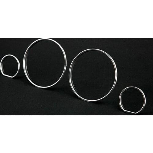 Chrome Gauge Dash Board Rings Bezel for BMW E32 E34 7 Series 5 Series New