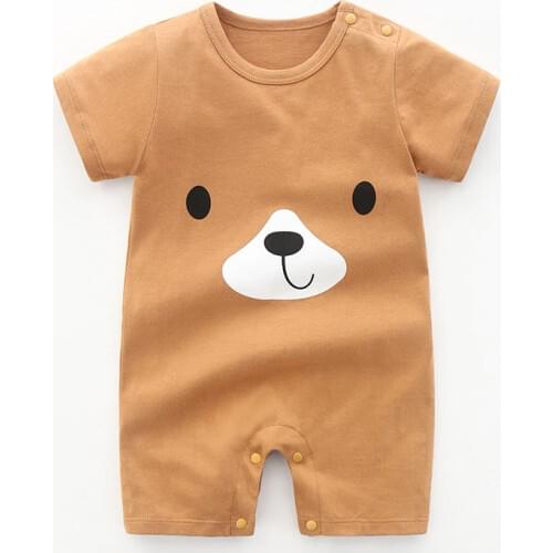 New Baby Rompers Cartoon Baby Boy Clothes Kids Jumpsuit Summer Casual Infant Baby Girls Clothing Newborn 3-24M