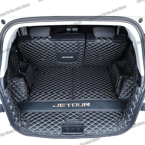 Car Trunk Mats Cargo Liner for Jetour X70 2018 2019 2020 2021 Boot Mat Rug Carpet Cover Accessories Protector X70S