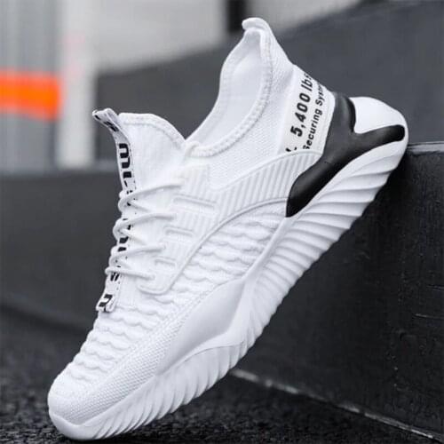 2021Lace-up Fashion Sneakers Mens Sports Shoes Comfortable Breathable Men Running Shoes Hot Sale Autumn Non-slip Training Shoes
