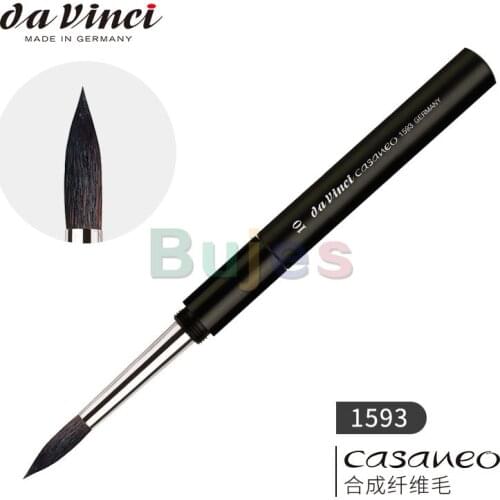 Da Vinci 1593 Casaneo Travel Round Brush, Travel brushes is excellent for taking outside or traveling, for watercolor, gouache