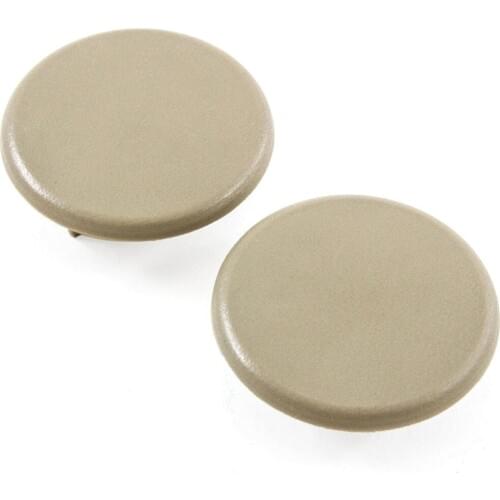 2PCS Beige Color Replacement Armrest Cap Cover For Chevy Tahoe Suburban GMC Yukon 2007-2017
