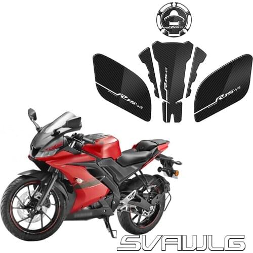 For YAMAHA YZF-R15 YZF R15 YZFR15 Motorcycle Tank Pad Protector Sticker Decal Gas Knee Grip Tank Traction Pad Side