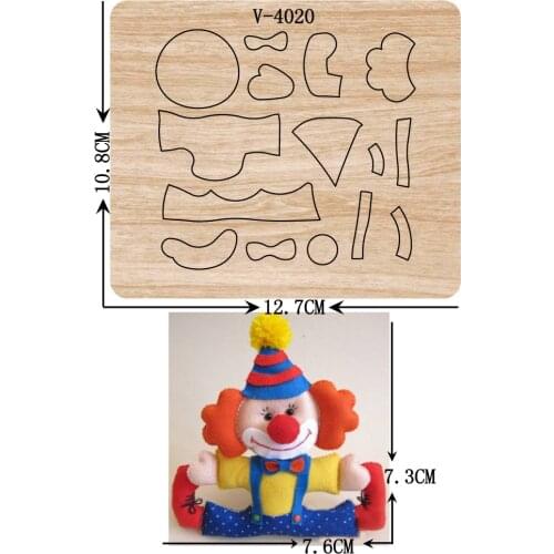 New Clown.wooden dies cutting dies for scrapbooking Multiple sizes V-4020
