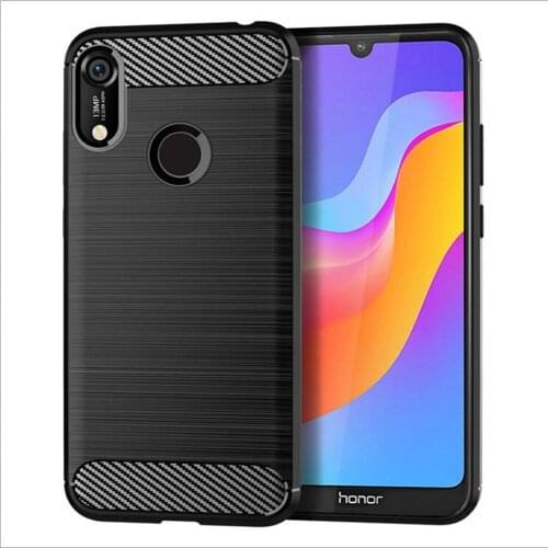 For Honor 8A Case Carbon fiber Cover Shockproof Phone Case For Huawei Honor 8A 8 A Cover Full Protection Bumper Flex Shell
