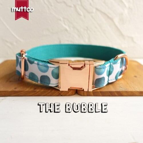 10pcs/lot MUTTCO wholesale self-design pleasing dog collar THE BUBBLE unique folk style dog collars and leashes 5 sizes UDC053M