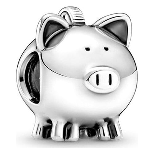 100% 925 Silver New Cute Piggy Piggy Piggy Bank Beads Suitable For The Original Pandora Bracelet Womens Diy Charm Jewelry