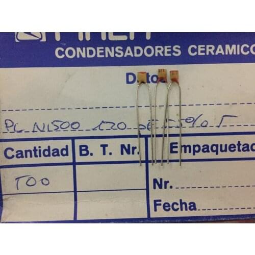 2019 hot sale 20PCS/50PCS Spain PIHER silver film high frequency ceramic capacitor 500V120PF 5% Polypropylene free shipping