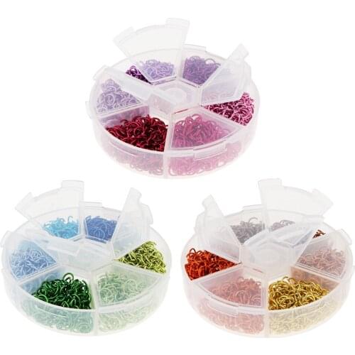 3 Boxes Metal Single Loop Split Jump Ring Open Jump Rings Jewelry Findings