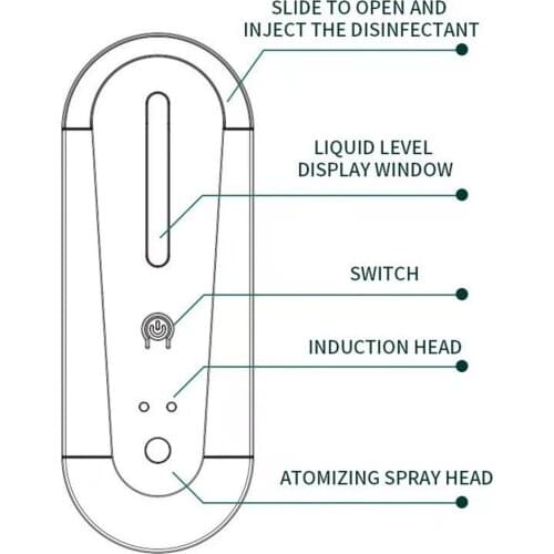 Automatic Induction Sprayer Wall Monut Punch-Free Toilet Train Station Gym