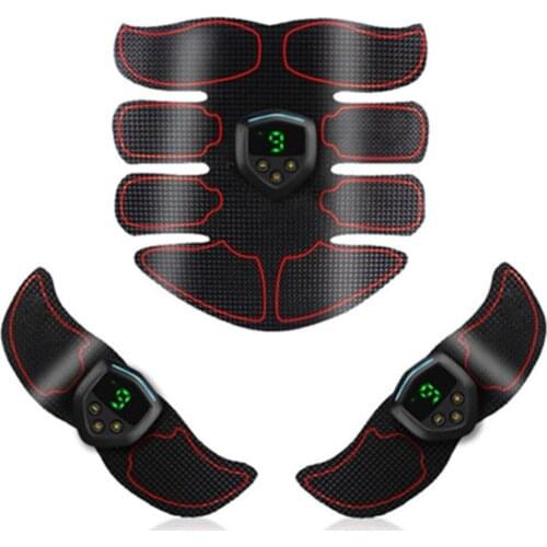 EMS Wireless Muscle Stimulator Trainer Rechargeable Abdominal Fitness Equipment Belly Leg Arm Exercise Body Slimming Belt Unisex