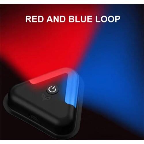 NIght Ride Flash Light DUHAN motorcycle Riding Warning Flicker Double Color Loop Strobe LED Safety Light Rechargeable Taillight