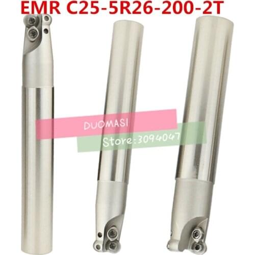 EMR C25-5R26-200 Bore Indexable Shoulder End Mill Arbor,Mill Cutting Tools, Insert of carbide inserts RPMT1003/RPMW1003