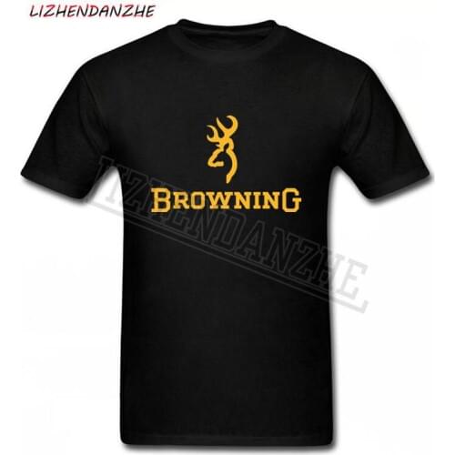 Simple Pure Color Men T Shirts Fashion Firearms Logo Graphic Printed T-Shirt Cotton Summer Casual Short Sleeve Mens tees 0271