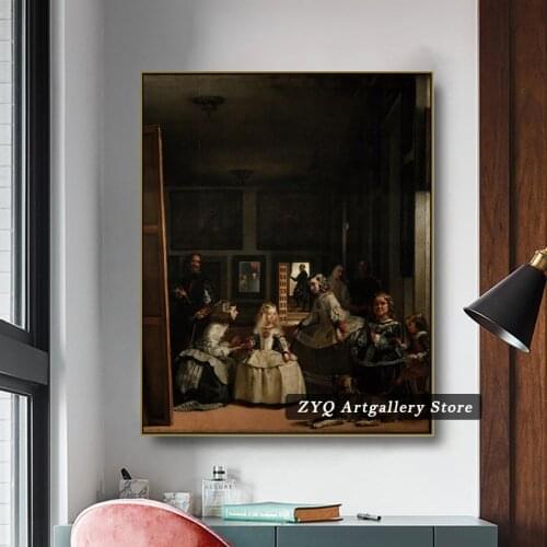 Canvas Art Oil Painting《The Girls》Velazquez Famous Art Poster Picture Wall Decor Modern Home Decoration For Living room Office