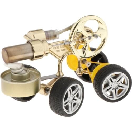 Classic Metal Stirling Car Engine Motor Physics Experimental Toy Gifts