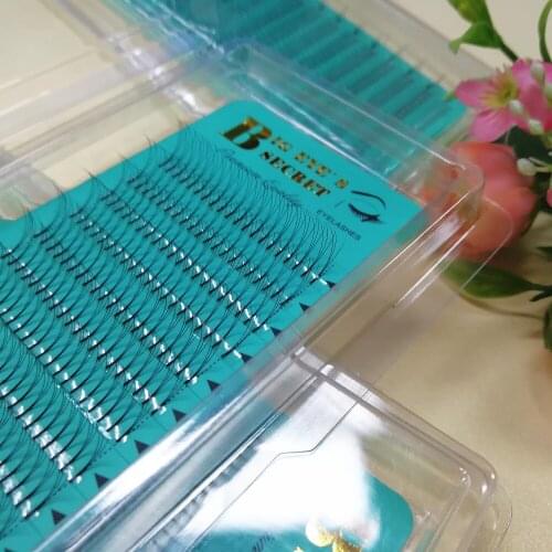 Big eyes secret Premade fans C and D Curl 3D Grafted Planting Cluster Eyelashes Korea Premade Fans 8mm to 15mm Free Shipping