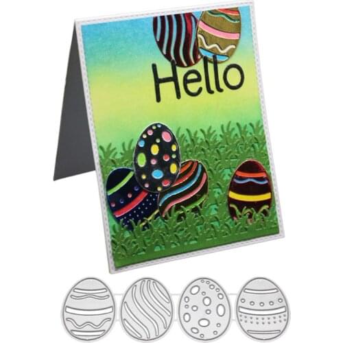 Egg Metal Cutting Dies Stencil DIY Scrapbooking Album Stamp Paper Card Embossing Crafts Decor