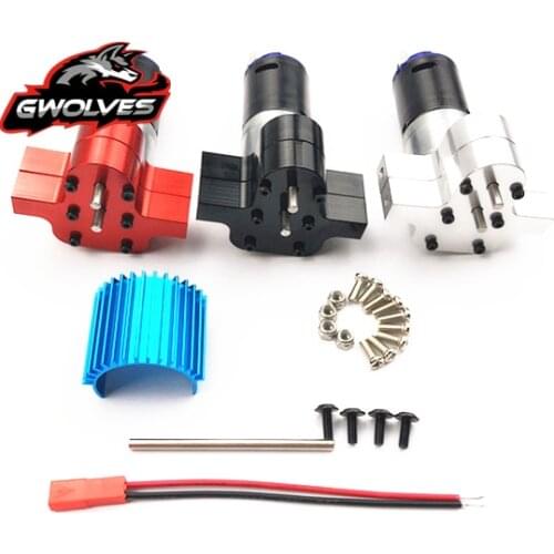 WPL 1/16 DIY Upgrade 6x6 RC Crawle Metal Metal transfer case with 380 motor for B14 B24 B16 B36 C14 C24 MN90 Q60 Q61RC parts