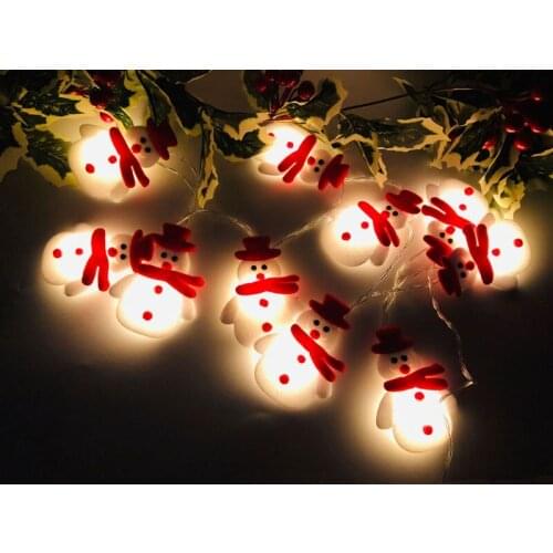 Christmas String Lights Decoration Light LED Snowman deer, Santa Claus Light String Indoor Outdoor Holiday Party Decorations