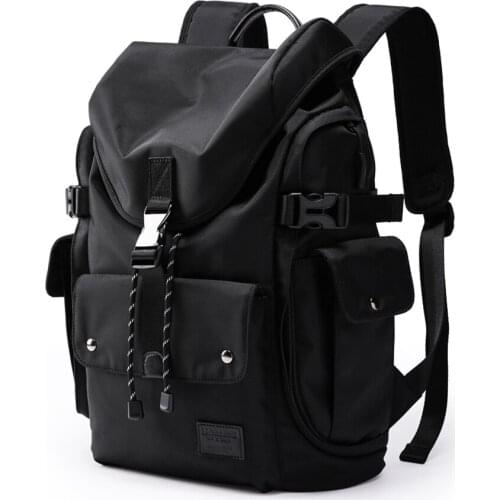 Backpack new style popular logo fashion trend college students schoolbag male travel light contracted backpack