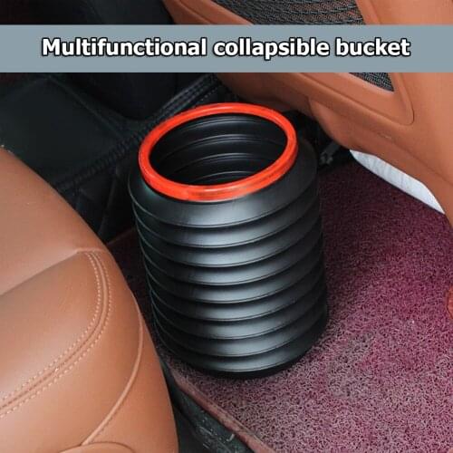 4L Car Telescopic Bucket Folding Trash Collapsible Water Storage Buckets for Auto Outdoor Fishing Automobile Parts
