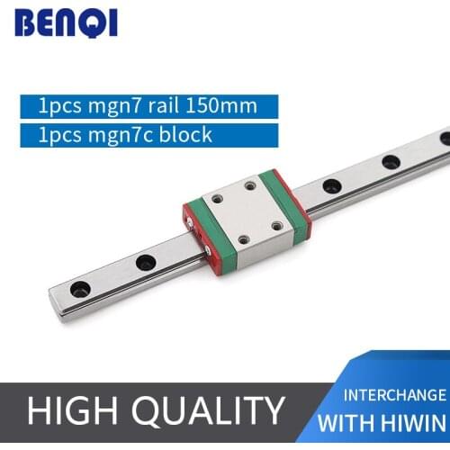 Standard linear guide rail MGN7 L150mm+ linear block MGN7C with low price