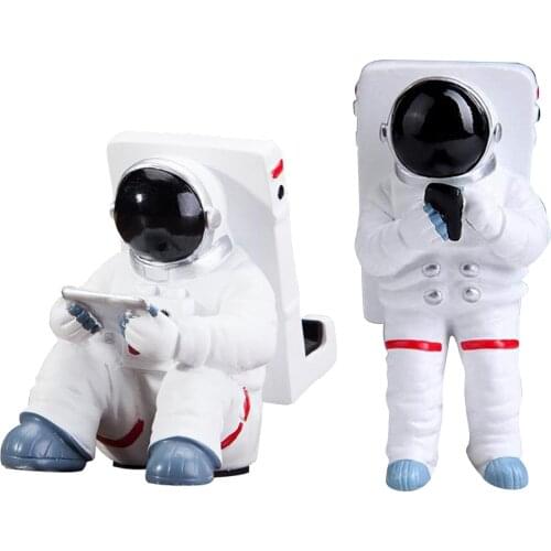 Creative Spaceman Phone Holder Desktop Resin Universal Cellphone Stand Support Dock