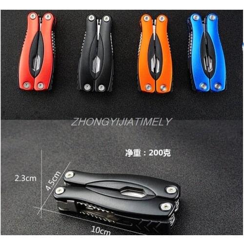 Stainless steel universal combination folding pliers, camping portable pliers, outdoor high hardness gadget