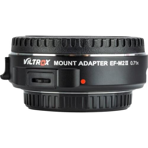 Viltrox EF-M2II AF Auto-focus EXIF 0.71X Reduce Speed Booster Lens Adapter Turbo for Canon EF lens to M43 Camera GH4 GH5 GF6 GF1