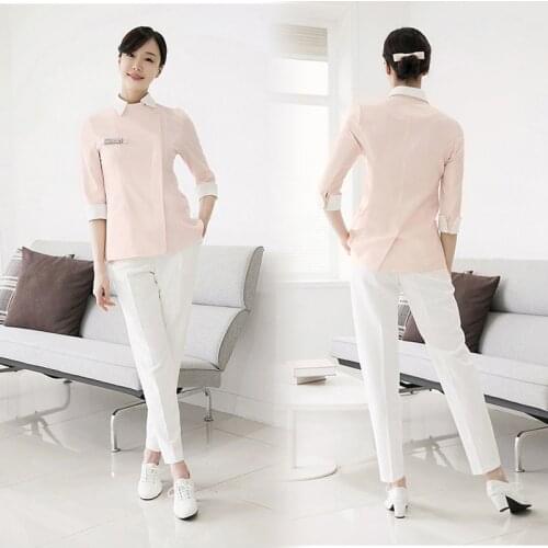 Svitania Women Nurse Work Suit Manicurist, Beautician Massagista Uniforme Hotel Cleaning Women Unifrom Coffee Work Cloth