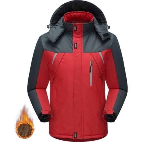 Winter Parka Men Windbreak Plus Velvet Thick Warm Windproof Fur Coats Male Military Hooded Anorak Jackets Mens Winter Jackets