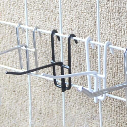 10Pcs Hooks Wear-resistant Removable Metal Stable Mesh Panel Hangers for home accessories bathroom rangement organizador