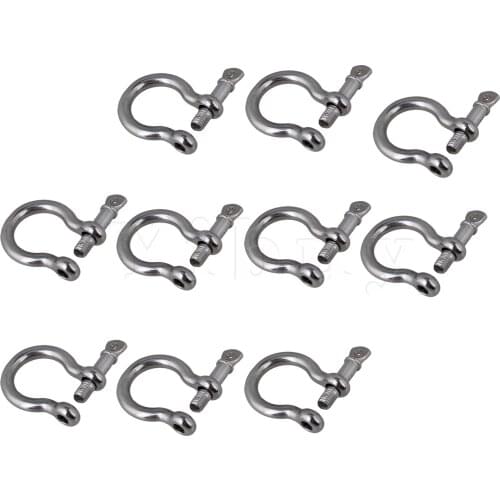 10x Stainless Steel Bow Shape Load Clamp M5 for Industry 33.4x30.3x9.3mm