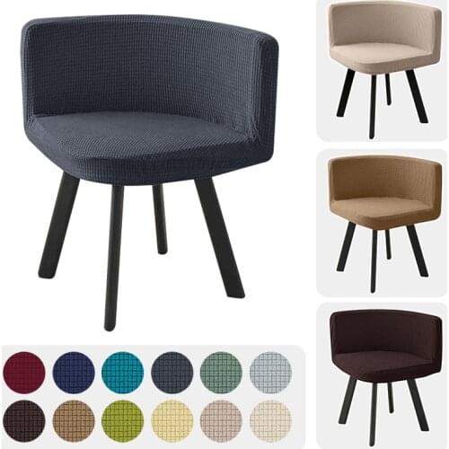 13 Color Polar Fleece Elastic Triangle Chair Cover Washable Dining Chair Covers Office Chair Hotel Home Party Dedicated