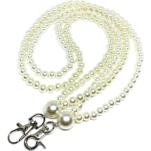 37cm Long Plastic Imitation Pearl Mobile Phone Strap Hanging Chain Fashion Bag Decoration Chain for Hardware Accessories DIY